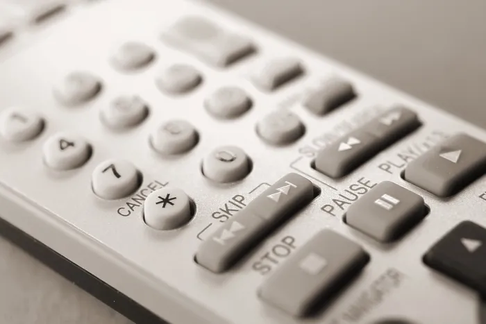 Framed Print : TV Remote Control Print