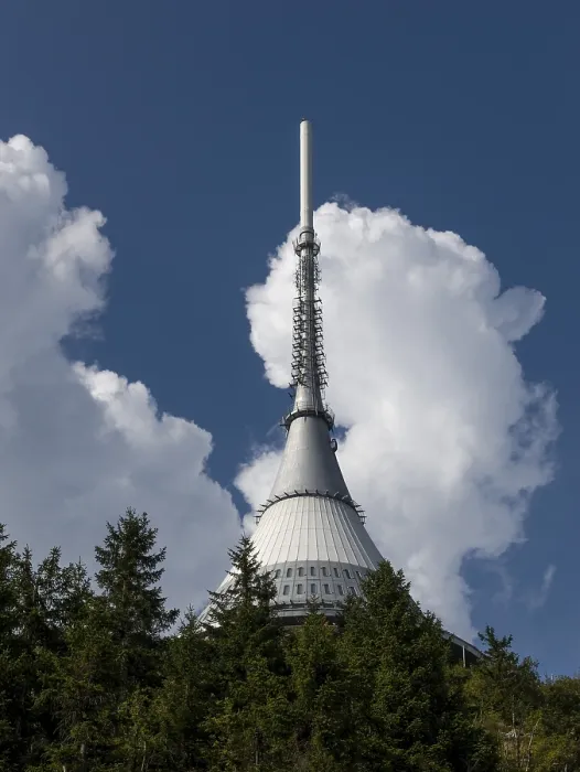 Framed Print : Liberec TV Tower and Hotel Print, Czech Republic Framed Print : Liberec TV Tower and Hotel Print, Czech Republic