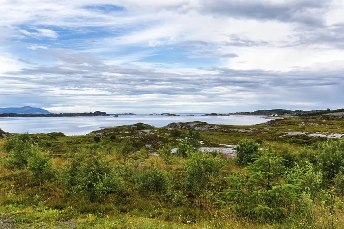 Framed Print : Typical coastline with archipelago Print, Norway Framed Print : Typical coastline with archipelago Print, Norway