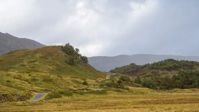 Framed Print : Typical Landscape in the Highlands Print, Scotland Framed Print : Typical Landscape in the Highlands Print, Scotland