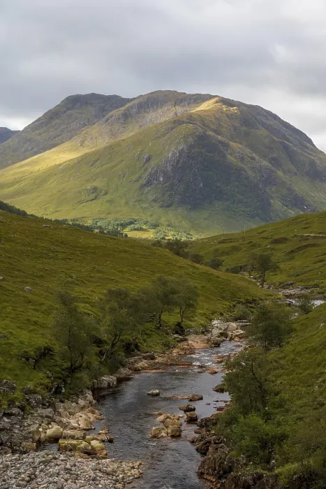 Framed Print : Typical landscape, River Etive Print, Glen Coe Scotland Framed Print : Typical landscape, River Etive Print, Glen Coe Scotland
