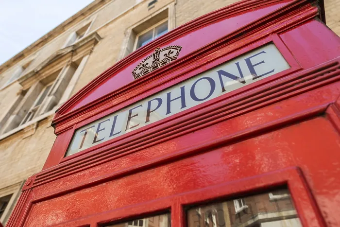 Framed Print : Typical Red Telephone Box Print, London England Framed Print : Typical Red Telephone Box Print, London England