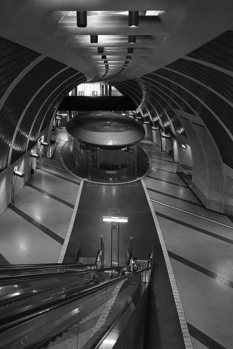 Framed Print : Cologne Underground Station Black and White Print Framed Print : Cologne Underground Station Black and White Print