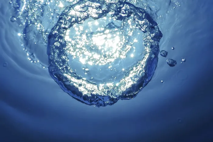 Framed Print : Underwater Bubble Ring Ascends towards the Sun Print Framed Print : Underwater Bubble Ring Ascends towards the Sun Print