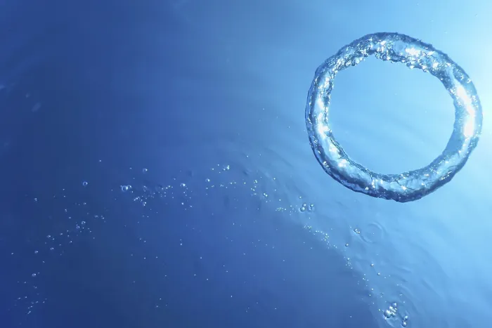 Framed Print : Underwater Bubble Ring Ascends towards the Sun Print Framed Print : Underwater Bubble Ring Ascends towards the Sun Print