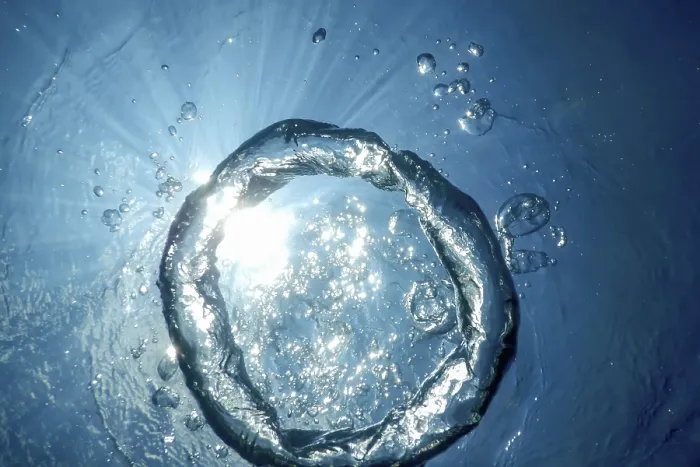 Framed Print : Underwater Bubble Ring Ascends Print Framed Print : Underwater Bubble Ring Ascends Print