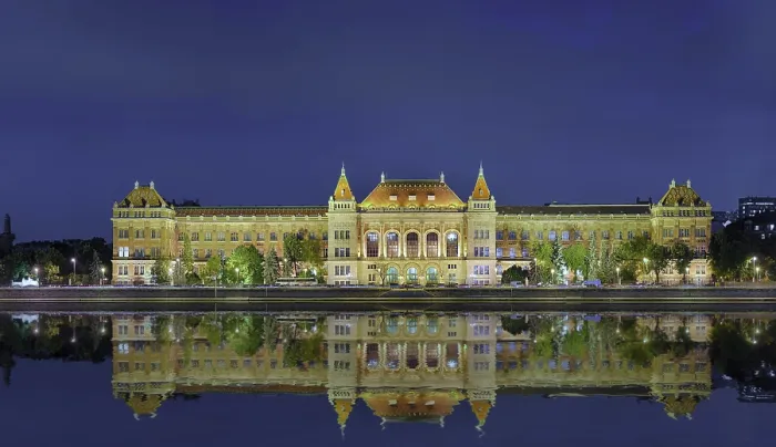 Framed Print : Danube University Print at Dusk, Budapest Framed Print : Danube University Print at Dusk, Budapest
