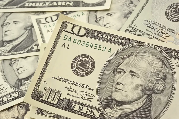 Framed Print : U.S. Dollar Bills Print by imageBROKER Framed Print : U.S. Dollar Bills Print by imageBROKER