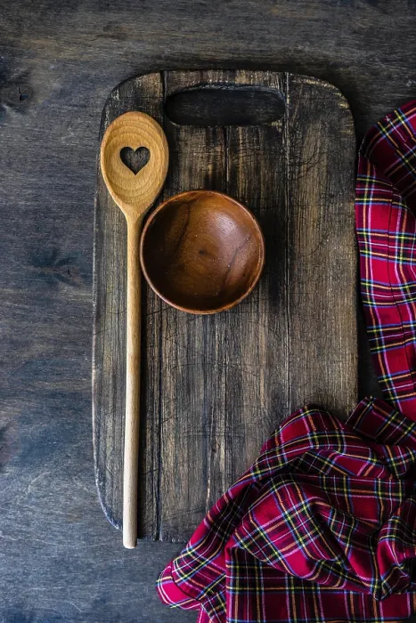 Framed Print : Rustic Kitchen Print: Useful Cooking Essentials Framed Print : Rustic Kitchen Print: Useful Cooking Essentials