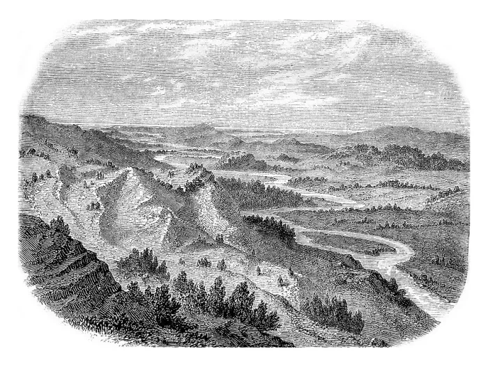 Framed Print : The Valley of the Alpheus River Print, Elis, Greece 1861 Framed Print : The Valley of the Alpheus River Print, Elis, Greece 1861