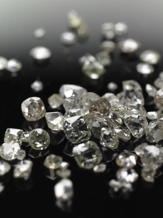 Framed Print : Diamonds: Cut and Uncut Print Framed Print : Diamonds: Cut and Uncut Print