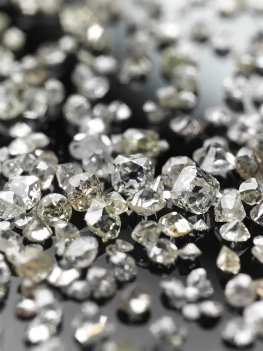 Framed Print : Diamonds in Various Stages: Print Framed Print : Diamonds in Various Stages: Print