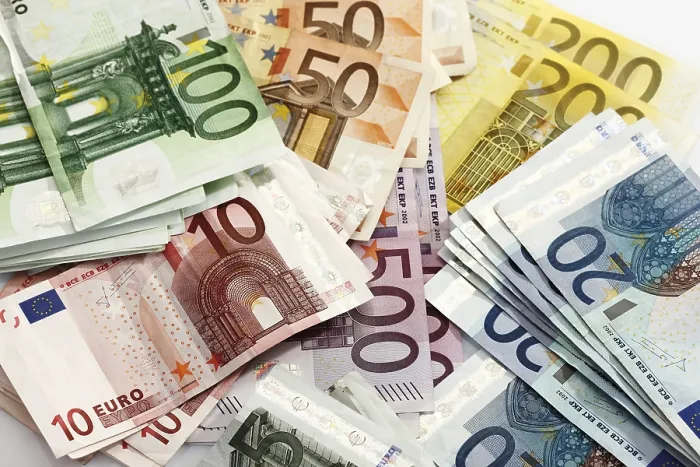 Framed Print : Collection of Euro Banknotes Print, Full-Format Framed Print : Collection of Euro Banknotes Print, Full-Format