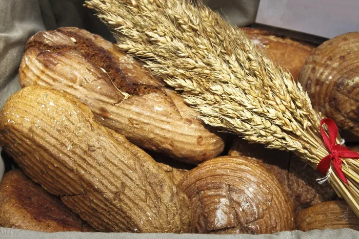 Framed Print : Fresh Breads in a Basket Print Framed Print : Fresh Breads in a Basket Print
