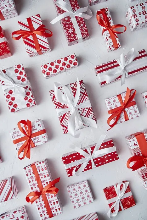 Framed Print : Various Pattern and Size Christmas Boxes Print Framed Print : Various Pattern and Size Christmas Boxes Print