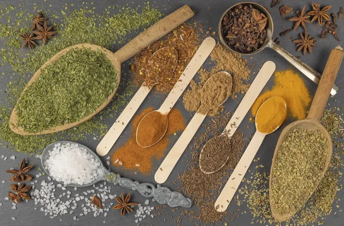 Framed Print : Various Spices on Granite Print Framed Print : Various Spices on Granite Print