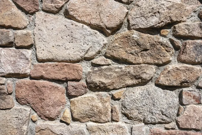 Framed Print : Various Types of Stone as a Building Material Print