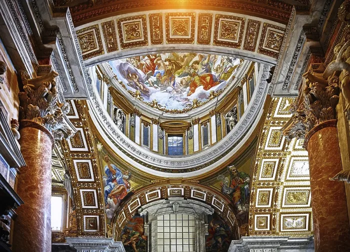Framed Print : Vatican Basilica Print Framed Print : Vatican Basilica Print