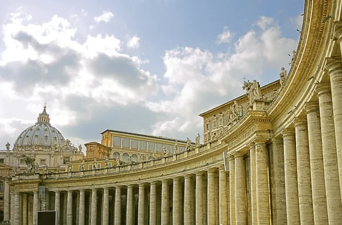 Framed Print : Vatican Columns Print Framed Print : Vatican Columns Print
