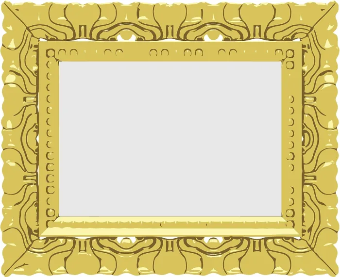 Framed Print : Vector Gold Frame Print Framed Print : Vector Gold Frame Print