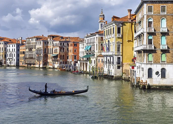Framed Print : Venice Print - Cityscape on Water
