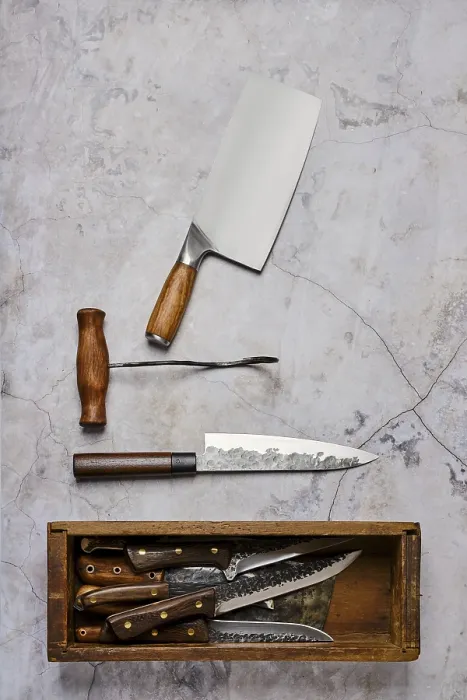 Framed Print : Vertical Composition with Used Butcher Tools Print Framed Print : Vertical Composition with Used Butcher Tools Print