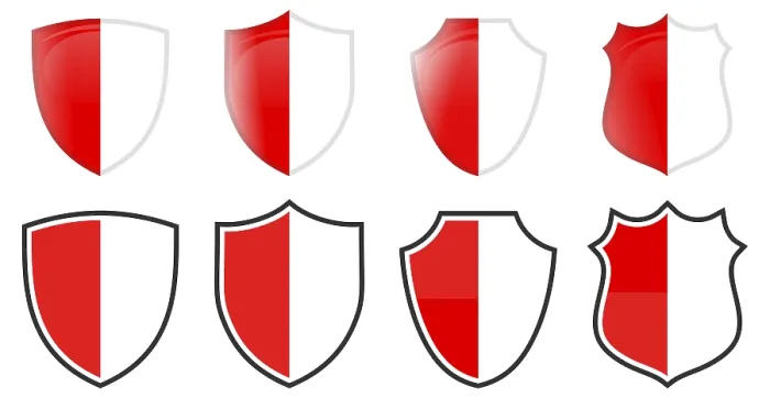 Framed Print : Vertical Indonesia Flag in Shield Shape Print Framed Print : Vertical Indonesia Flag in Shield Shape Print
