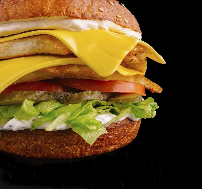 Framed Print : A Vibrant Burger Print with Fresh Ingredients Framed Print : A Vibrant Burger Print with Fresh Ingredients