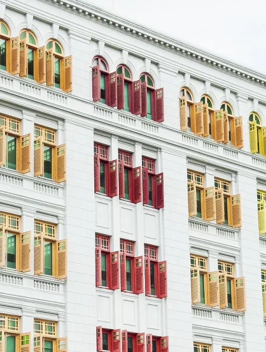 Framed Print : Singapore Colonial Style Building Print Framed Print : Singapore Colonial Style Building Print