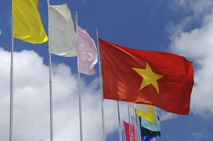 Framed Print : Vietnamese Flag Print Framed Print : Vietnamese Flag Print