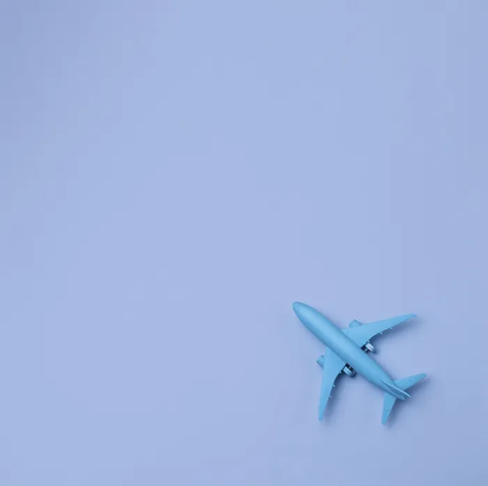 Framed Print : Top View Airplane Print with Copy Space Framed Print : Top View Airplane Print with Copy Space