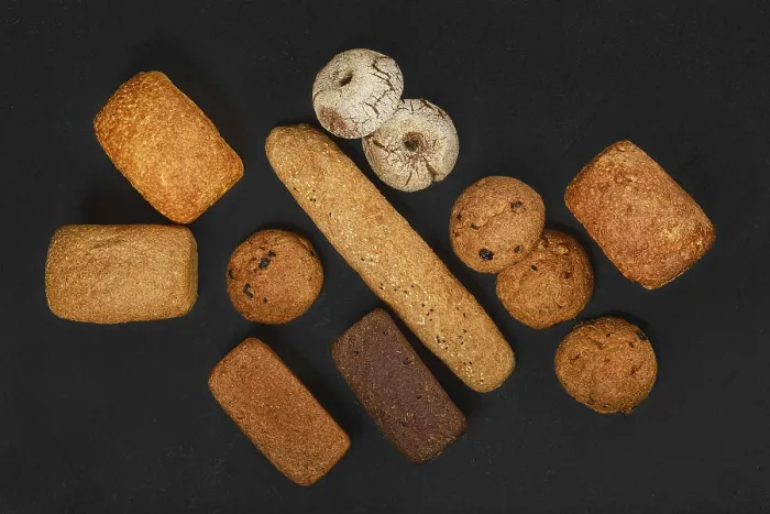 Framed Print : Artisan Bread Print: Top View of Grain Varieties Framed Print : Artisan Bread Print: Top View of Grain Varieties