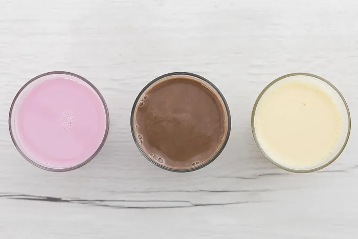 Framed Print : Top View Assortment Smoothies Print Framed Print : Top View Assortment Smoothies Print