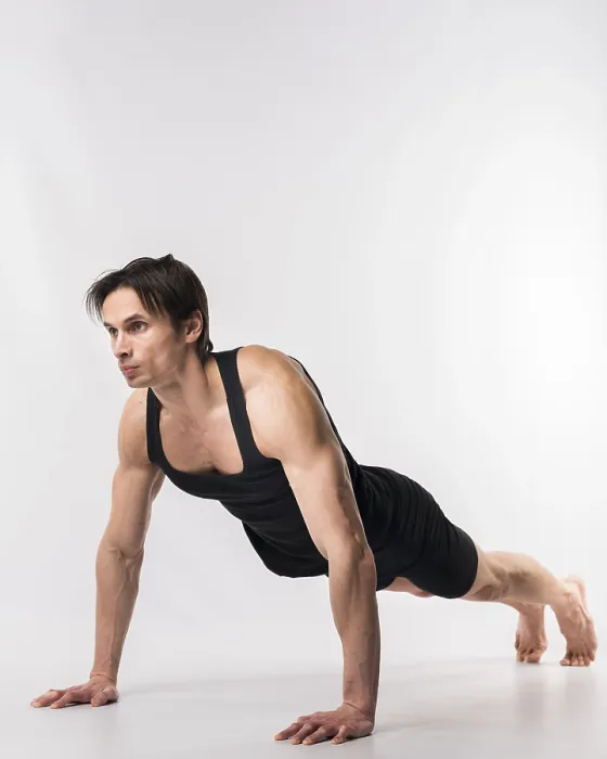 Framed Print : Side View Athletic Man Doing Push Ups Print Framed Print : Side View Athletic Man Doing Push Ups Print