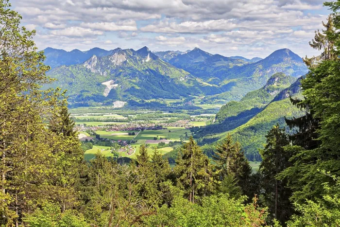 Framed Print : View from the Breitenbachhutte Print, Bavaria, Germany Framed Print : View from the Breitenbachhutte Print, Bavaria, Germany