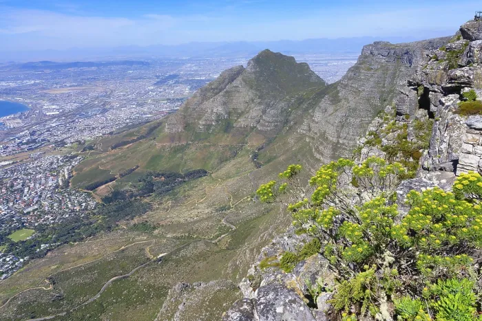 Framed Print : View of Cape Town from top of Table Mountain Print Framed Print : View of Cape Town from top of Table Mountain Print