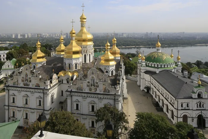 Framed Print : View of Cathedral of the Assumption Print, Kiev Cave Monastery Framed Print : View of Cathedral of the Assumption Print, Kiev Cave Monastery