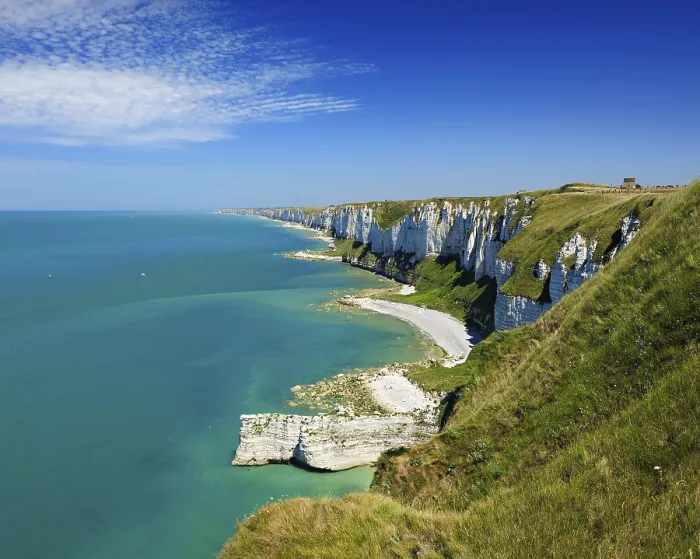 Framed Print : View of the Chalk Cliffs Print, La Cote d'Albatre, Normandy Framed Print : View of the Chalk Cliffs Print, La Cote d'Albatre, Normandy