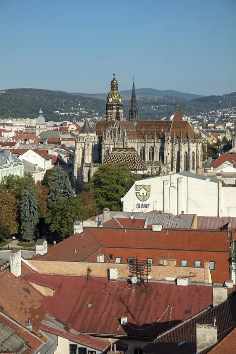 Framed Print : View over the city centre with St. Elisabeth's Cathedral Print, Kosice, Slovakia Framed Print : View over the city centre with St. Elisabeth's Cathedral Print, Kosice, Slovakia