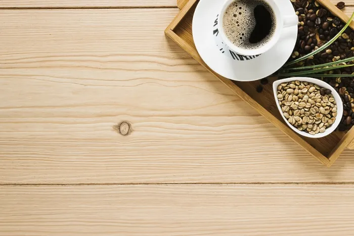 Framed Print : Top View Coffee Tray Print Framed Print : Top View Coffee Tray Print