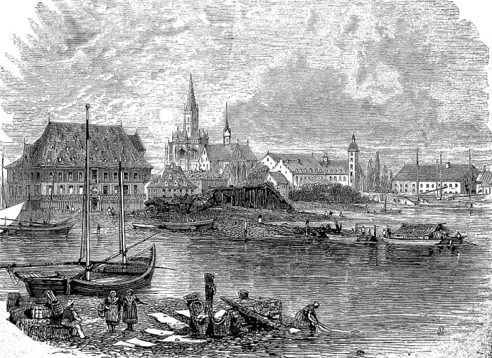 Framed Print : Lake Constance Print, 1880 Framed Print : Lake Constance Print, 1880