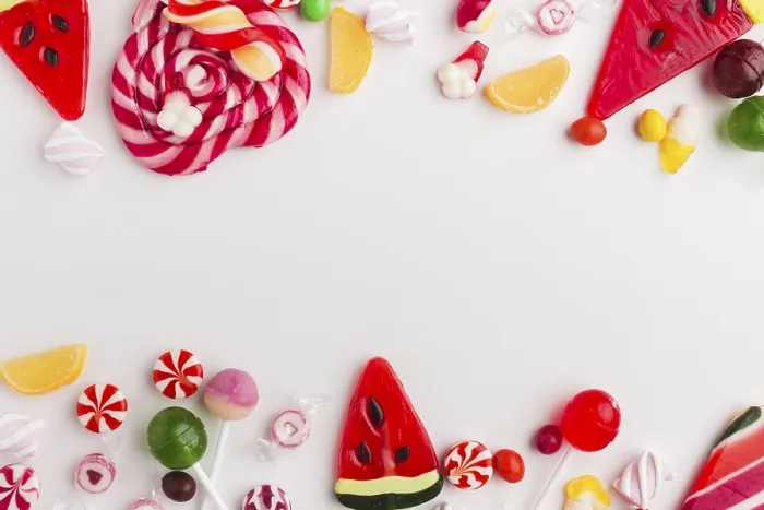 Framed Print : Delicious Sweets Print with Copy Space Framed Print : Delicious Sweets Print with Copy Space