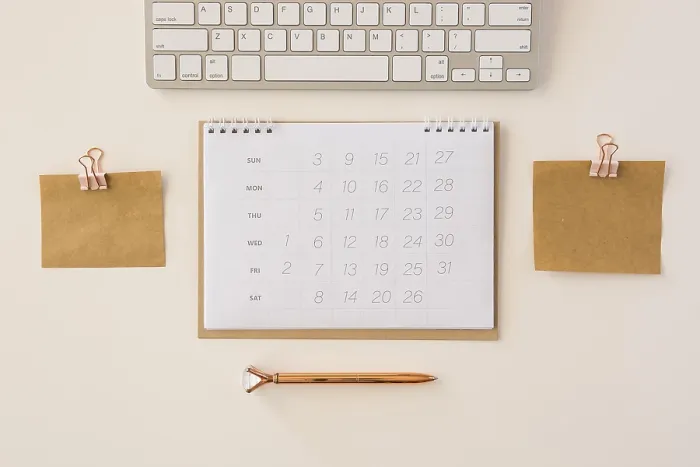 Framed Print : Top View Desk Calendar Memory Notes Print Framed Print : Top View Desk Calendar Memory Notes Print