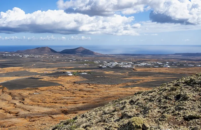 Framed Print : Lanzarote Volcanic Landscape Print Framed Print : Lanzarote Volcanic Landscape Print