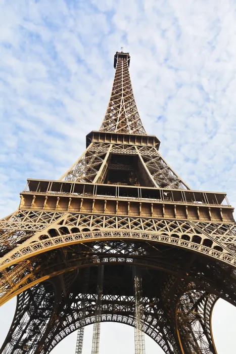 Framed Print : Bottom View Print of Eiffel Tower in Paris Framed Print : Bottom View Print of Eiffel Tower in Paris