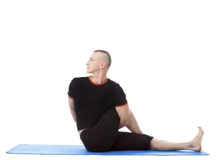 Framed Print : Flexible Man Practicing Yoga Print Framed Print : Flexible Man Practicing Yoga Print