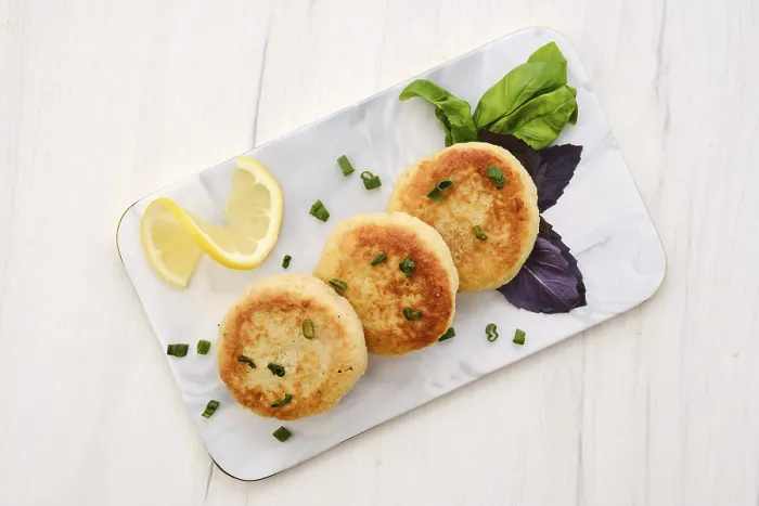 Framed Print : Top View of Fried Cod Meat Cutlet Print Framed Print : Top View of Fried Cod Meat Cutlet Print