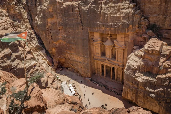 Framed Print : View from above into the gorge Siq, Petra Print Framed Print : View from above into the gorge Siq, Petra Print