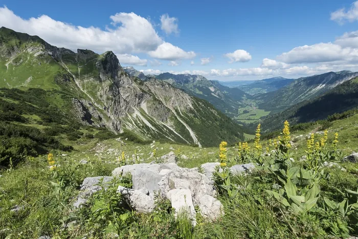 Framed Print : View of Hinterstein, Allgau Alps Print Framed Print : View of Hinterstein, Allgau Alps Print
