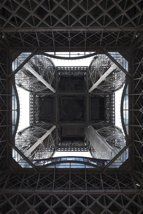 Framed Print : View from Below: Eiffel Tower Print Framed Print : View from Below: Eiffel Tower Print
